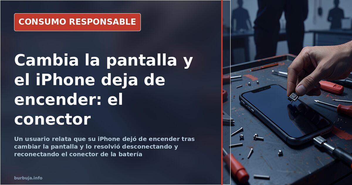 iPhone screen replacement leaves phone dead: the battery connector fix
