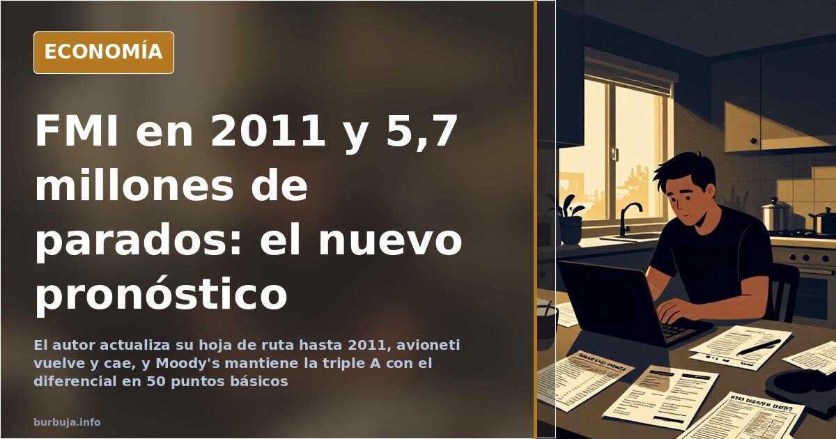 FMI en 2011 y 5,7 millones de parados: el nuevo pronóstico