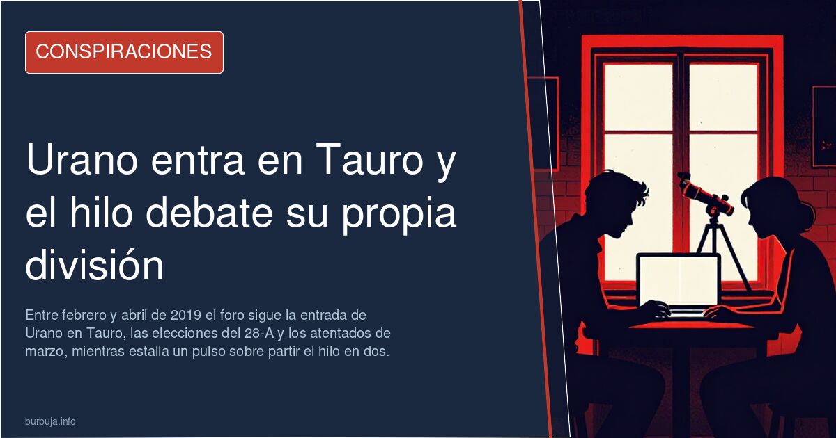 Urano entra en Tauro y el hilo debate su propia división
