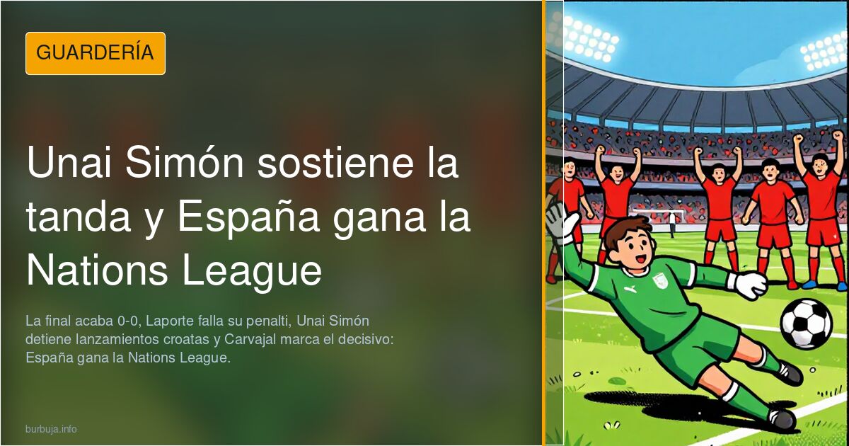 Unai Simón sostiene la tanda y España gana la Nations League
