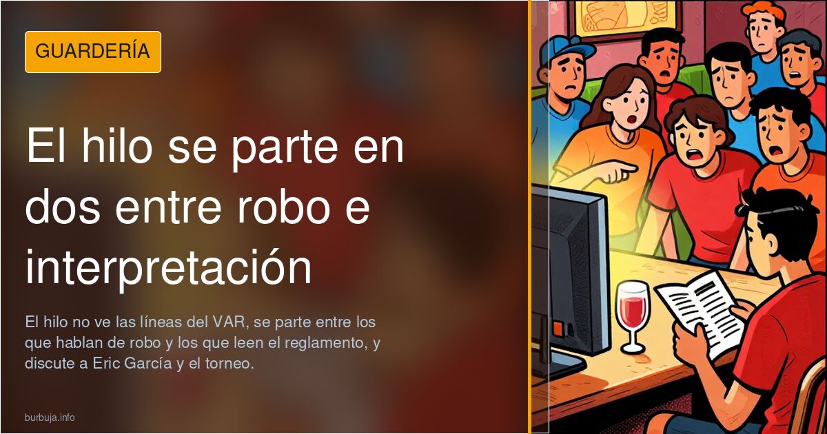 El hilo se parte en dos entre robo e interpretación