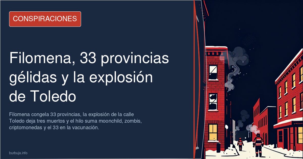 Filomena, 33 provincias gélidas y la explosión de Toledo
