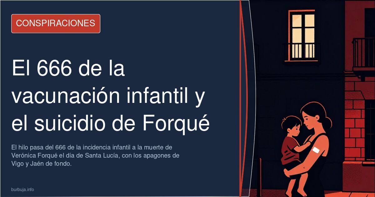 El 666 de la vacunación infantil y el suicidio de Forqué