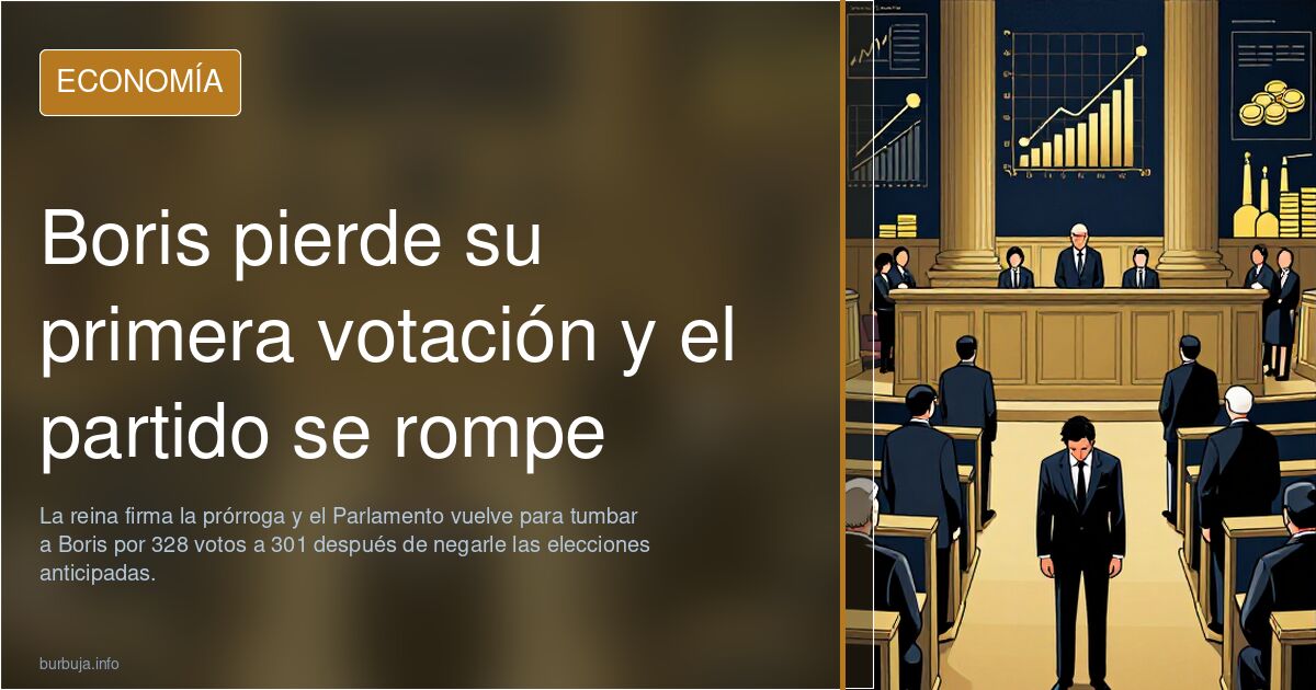 Boris pierde su primera votación y el partido se rompe