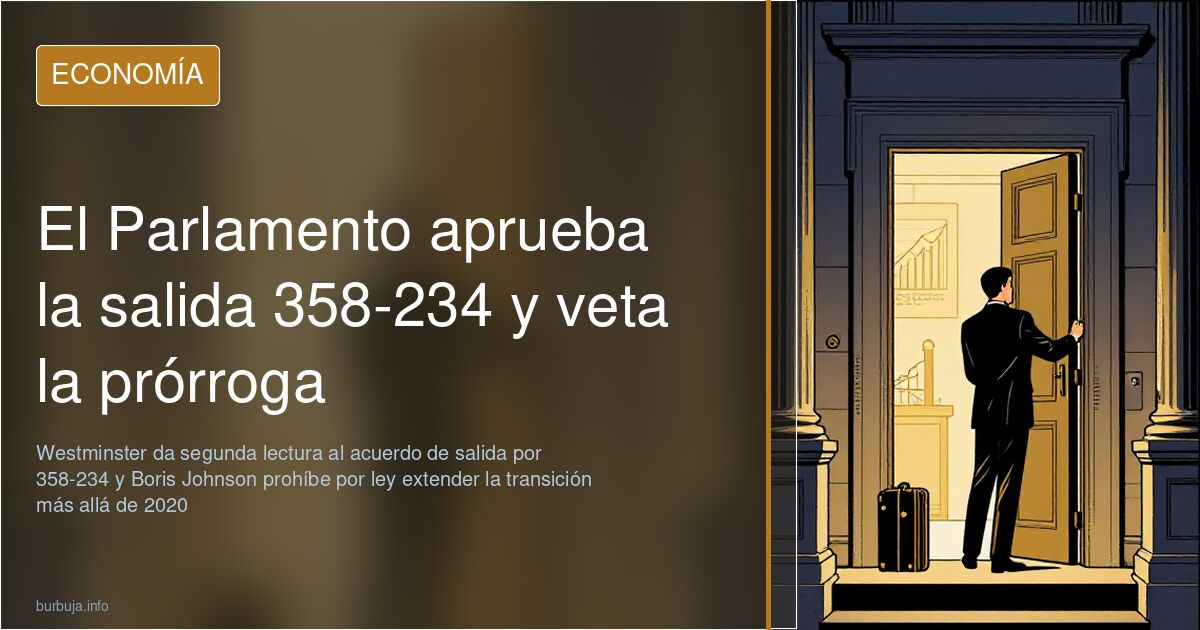 El Parlamento aprueba la salida 358-234 y veta la prórroga