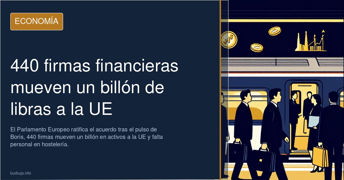 440 firmas financieras mueven un billón de libras a la UE