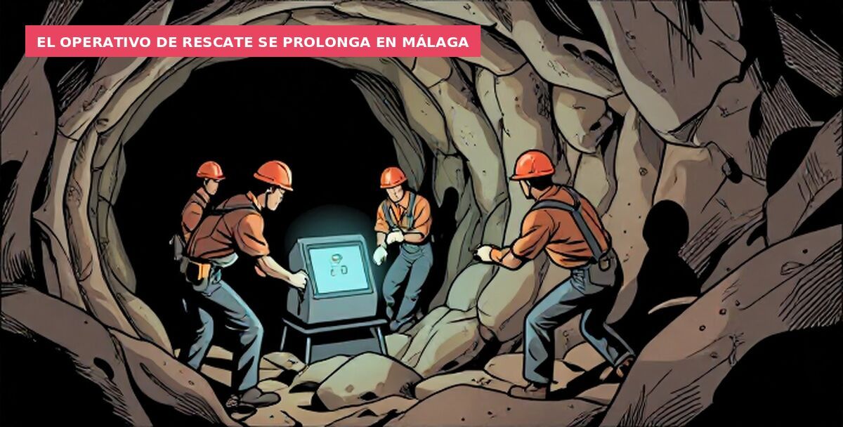 El operativo de rescate se prolonga en Málaga