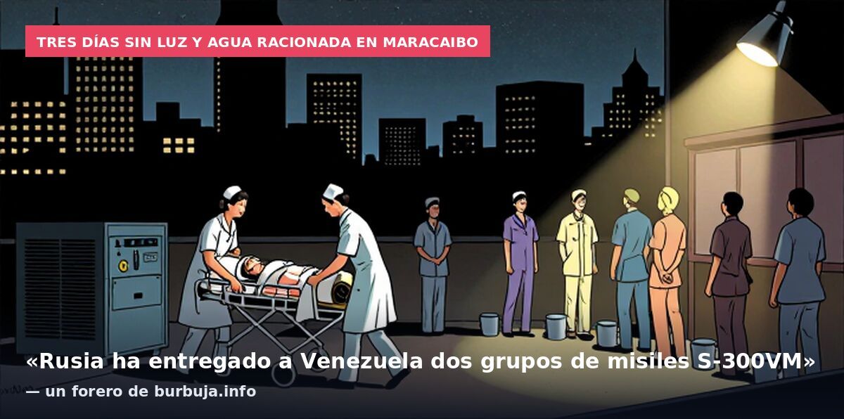 Tres días sin luz y agua racionada en Maracaibo: «Rusia ha entregado a Venezuela dos grupos de misiles S-300VM» — un forero de burbuja.info