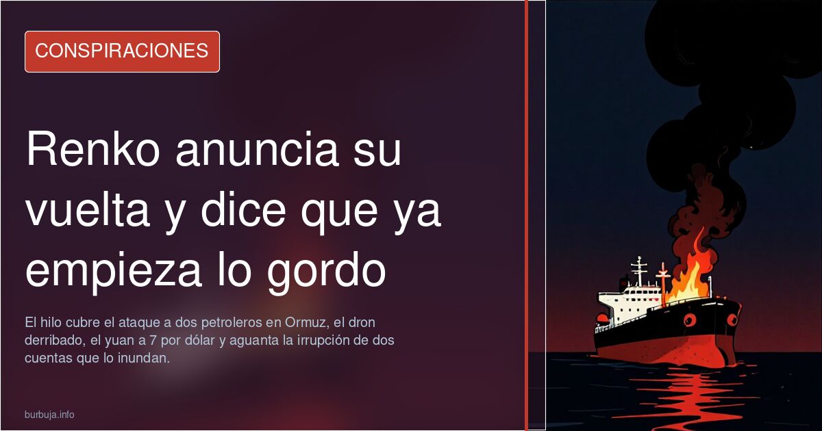 Renko anuncia su vuelta y dice que ya empieza lo gordo