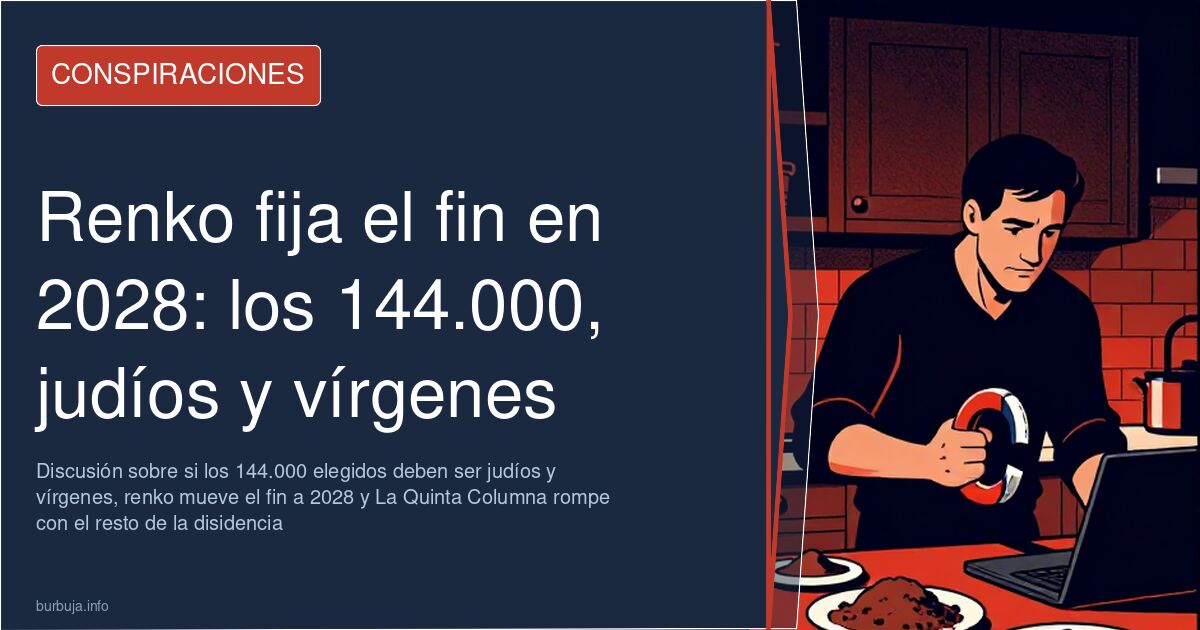 Renko fija el fin en 2028: los 144.000, judíos y vírgenes