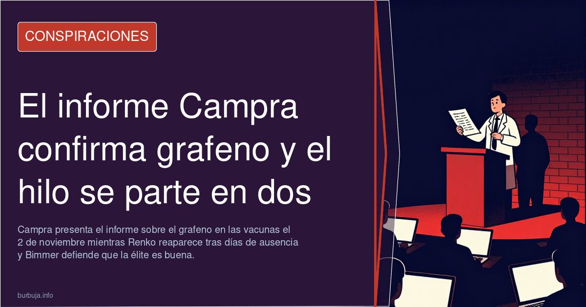 El informe Campra confirma grafeno y el hilo se parte en dos