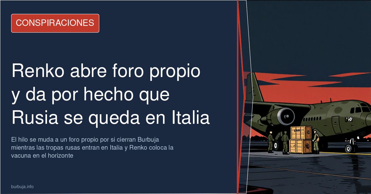 Renko abre foro propio y da por hecho que Rusia se queda en Italia