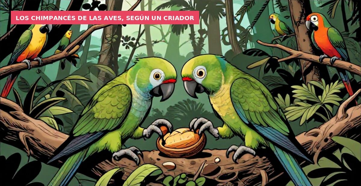 Los chimpancés de las aves, según un criador