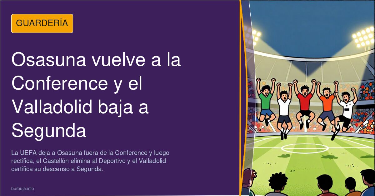 Osasuna vuelve a la Conference y el Valladolid baja a Segunda
