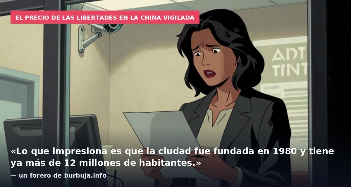 El precio de las libertades en la China vigilada: «Lo que impresiona es que la ciudad fue fundada en 1980 y tiene ya más de 12 millones de habitantes.» — un forero de burbuja.info