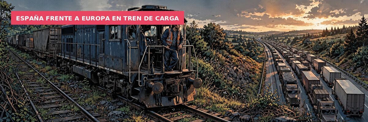 España frente a Europa en tren de carga