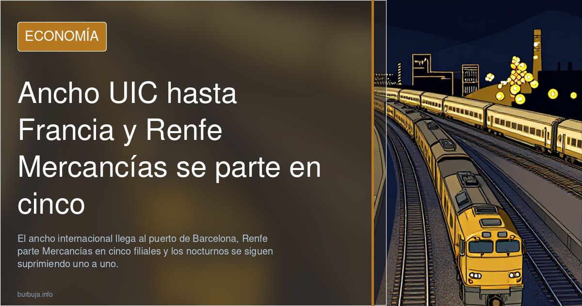 Ancho UIC hasta Francia y Renfe Mercancías se parte en cinco