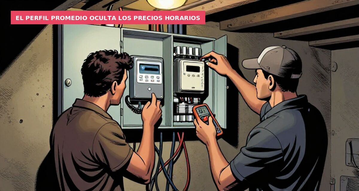 El perfil promedio oculta los precios horarios