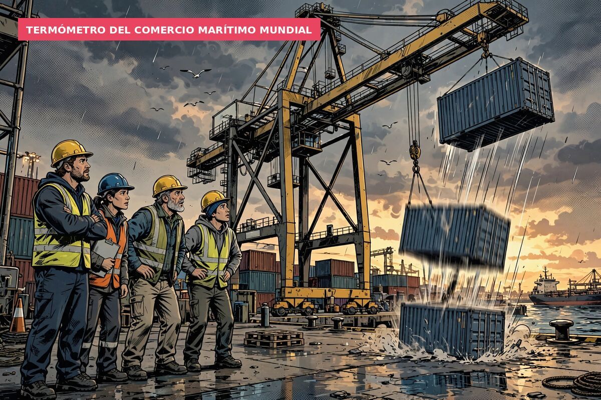 Termómetro del comercio marítimo mundial