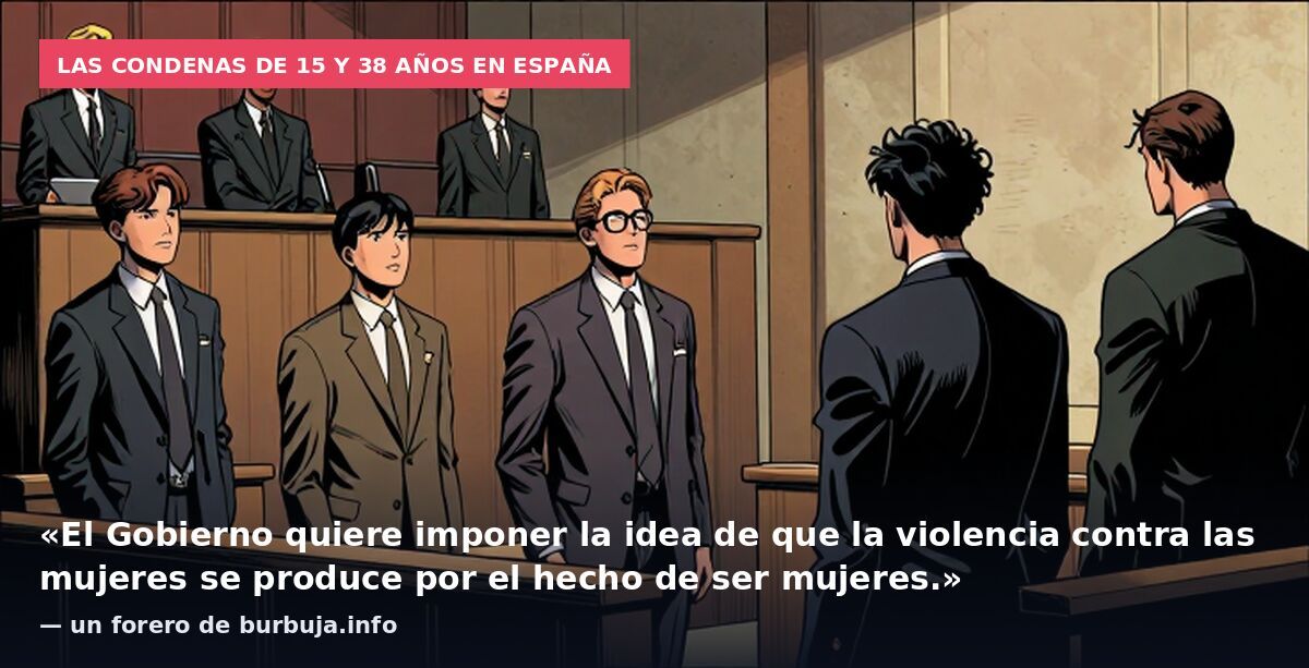 Las condenas de 15 y 38 años en España: «El Gobierno quiere imponer la idea de que la violencia contra las mujeres se produce por el hecho de ser mujeres.» — un forero de burbuja.info