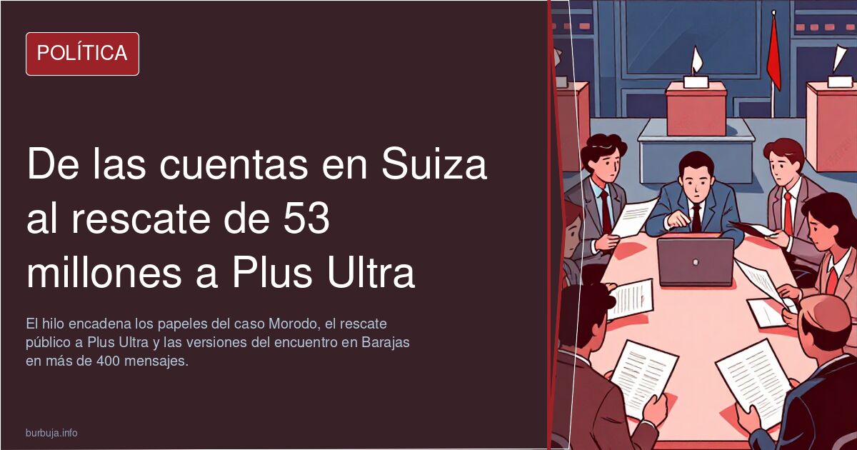 De las cuentas en Suiza al rescate de 53 millones a Plus Ultra