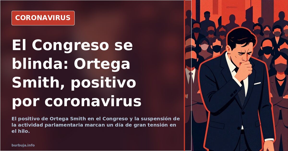 El Congreso se blinda: Ortega Smith, positivo por coronavirus
