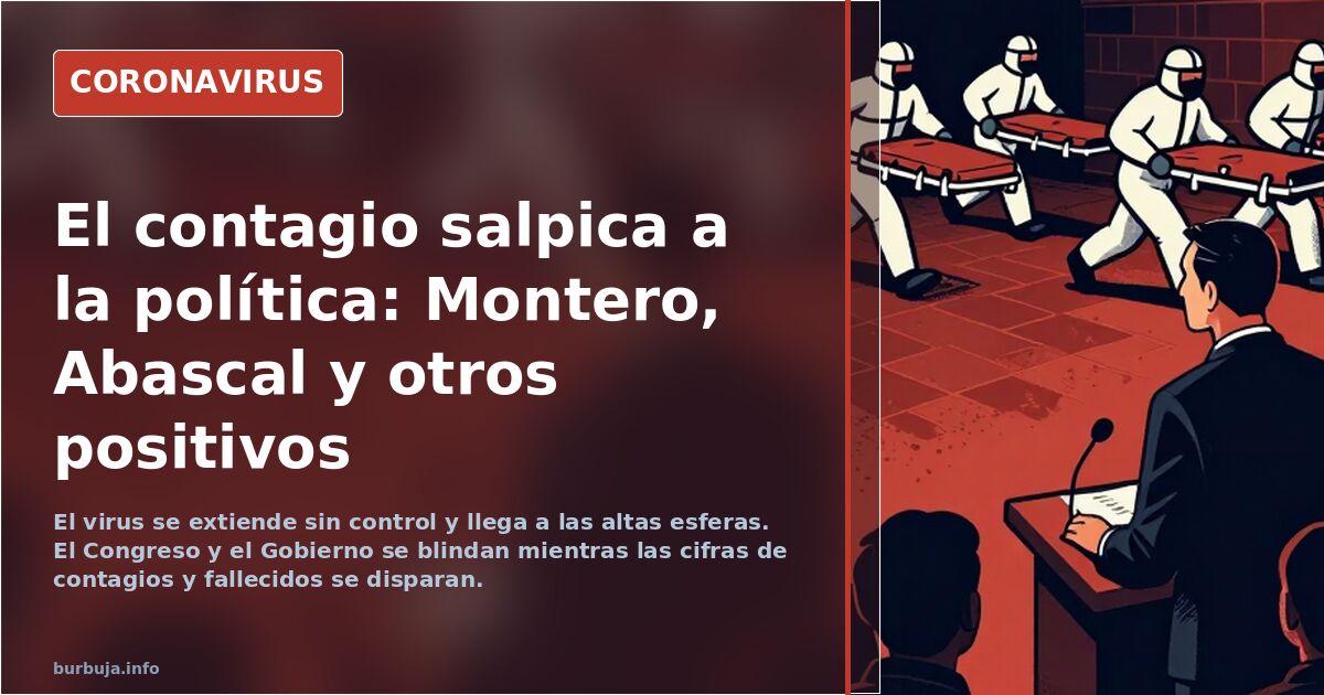 El contagio salpica a la política: Montero, Abascal y otros positivos