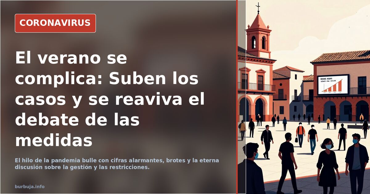 El verano se complica: Suben los casos y se reaviva el debate de las medidas