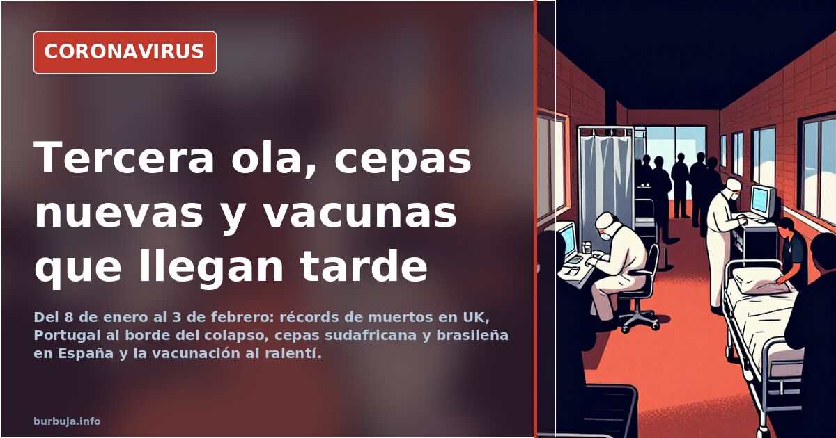 Tercera ola, cepas nuevas y vacunas que llegan tarde