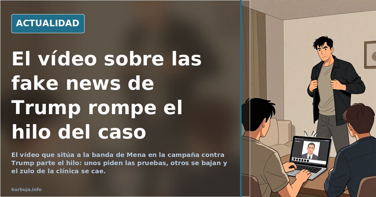 El vídeo sobre las fake news de Trump rompe el hilo del caso