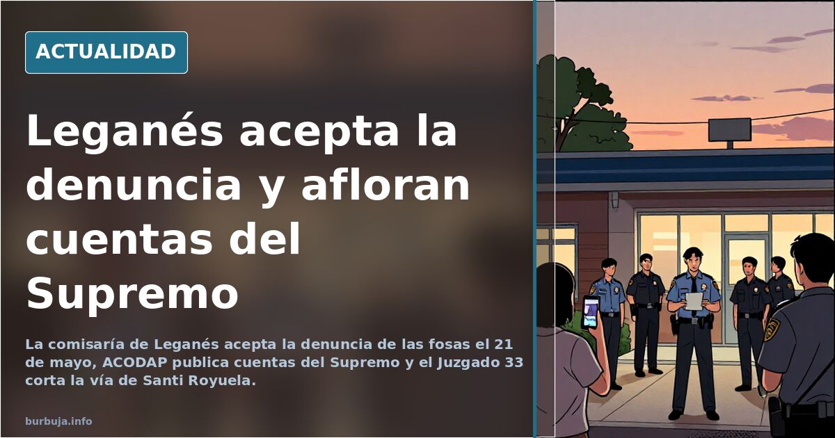 Leganés acepta la denuncia y afloran cuentas del Supremo
