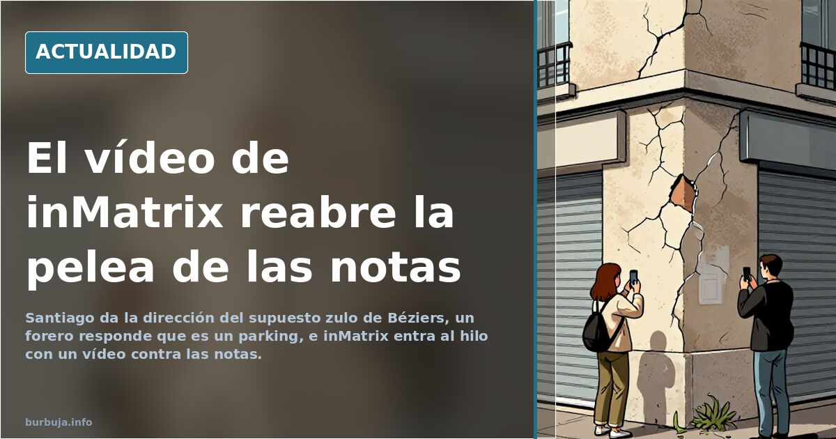 El vídeo de inMatrix reabre la pelea de las notas