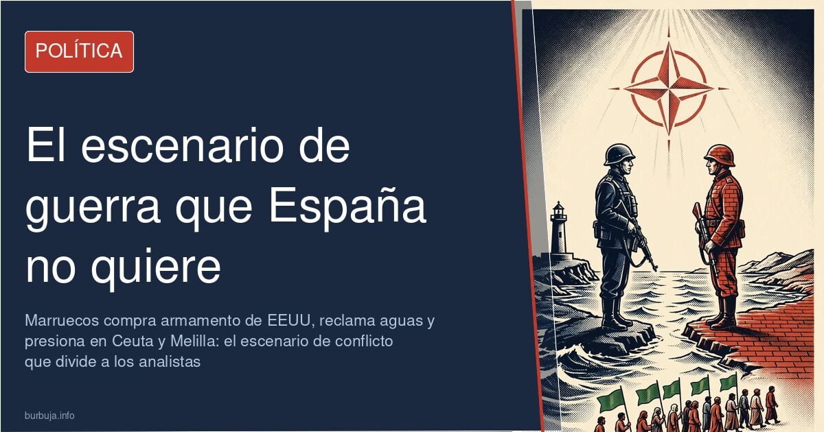 Vista de la frontera de Ceuta y Melilla junto al mar Mediterráneo, escenario de la tensión entre España y Marruecos