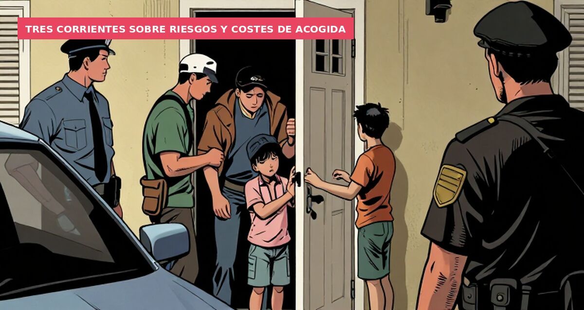 Tres corrientes sobre riesgos y costes de acogida
