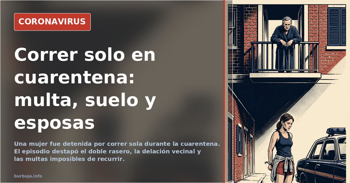Calle vacía durante el confinamiento por coronavirus con una zapatilla de correr en primer plano