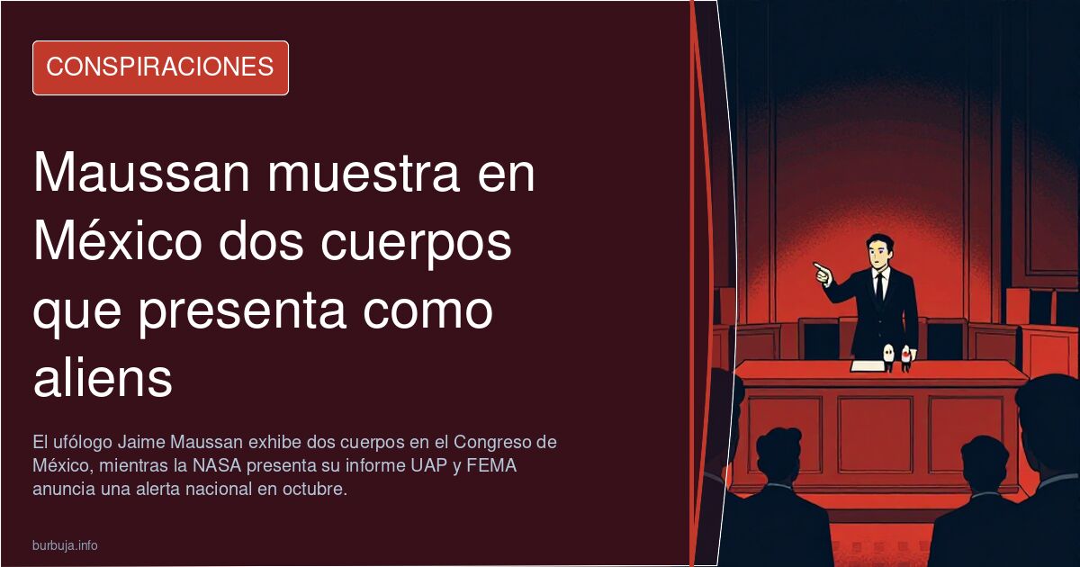 Maussan muestra en México dos cuerpos que presenta como aliens