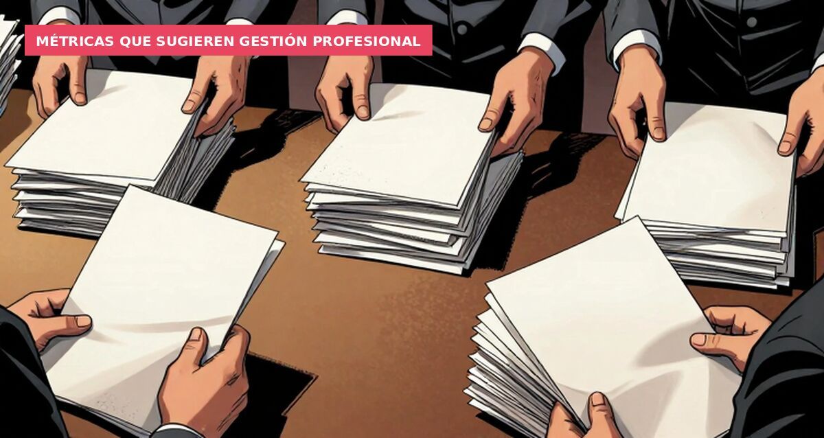 Métricas que sugieren gestión profesional