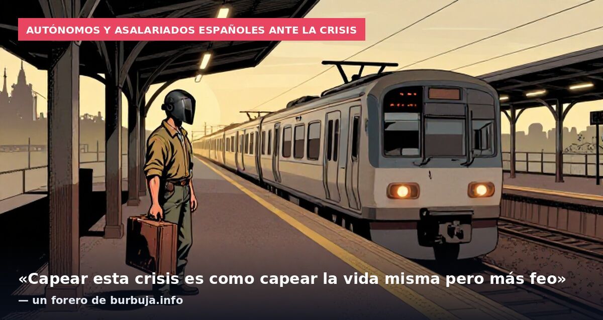 Autónomos y asalariados españoles ante la crisis: «Capear esta crisis es como capear la vida misma pero más feo» — un forero de burbuja.info