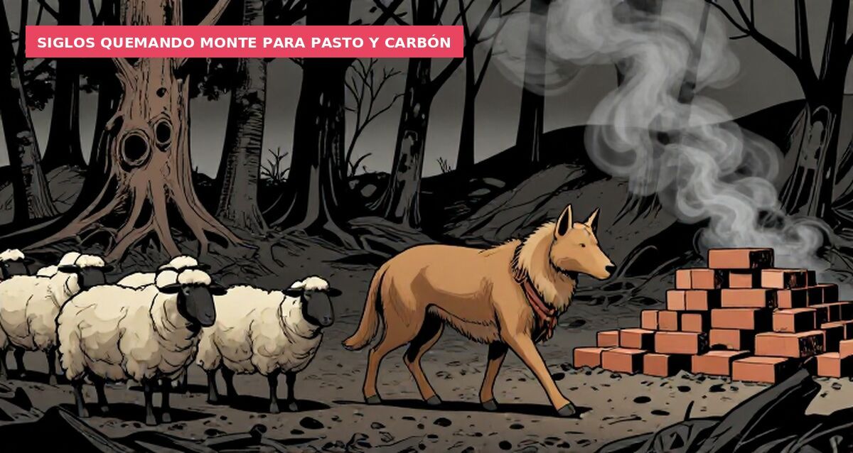 Siglos quemando monte para pasto y carbón