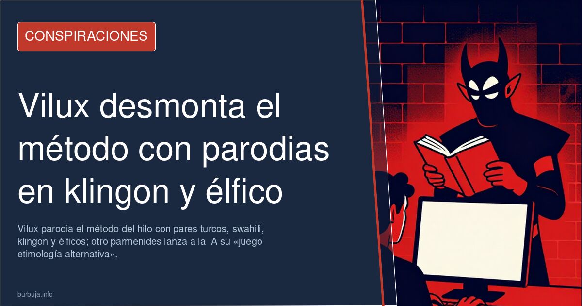 Vilux desmonta el método con parodias en klingon y élfico