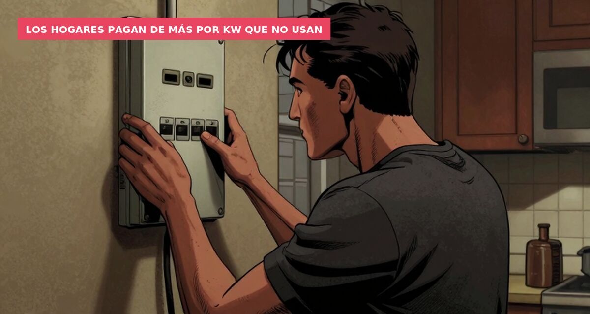 Los hogares pagan de más por kW que no usan