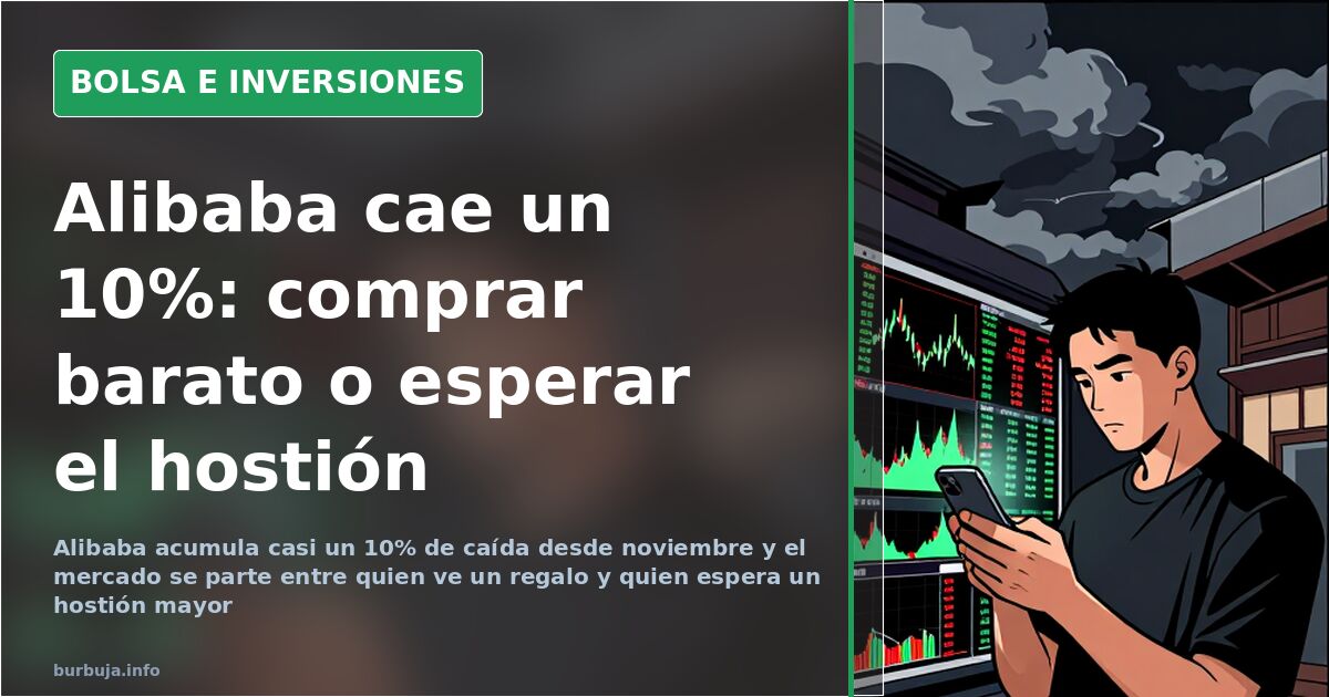 Alibaba cae un 10% desde noviembre y se abre la guerra por comprarla