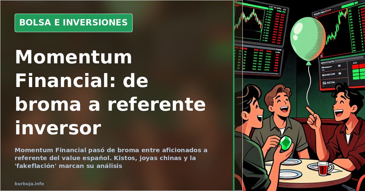 Gráfico de velas japonesas en pantalla oscura con datos de bolsa, análisis de inversión del podcast Momentum Financial