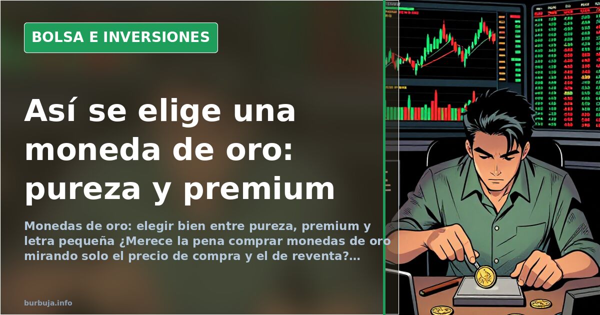 Así se elige una moneda de oro: pureza y premium
