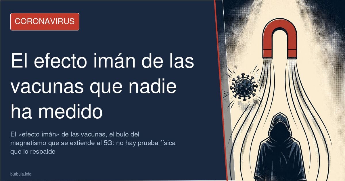 Primer plano de un brazo con una cuchara pegada sobre la zona donde se administró la vacuna del coronavirus