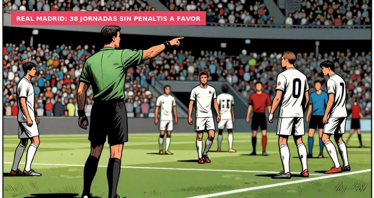 Real Madrid: 38 jornadas sin penaltis a favor