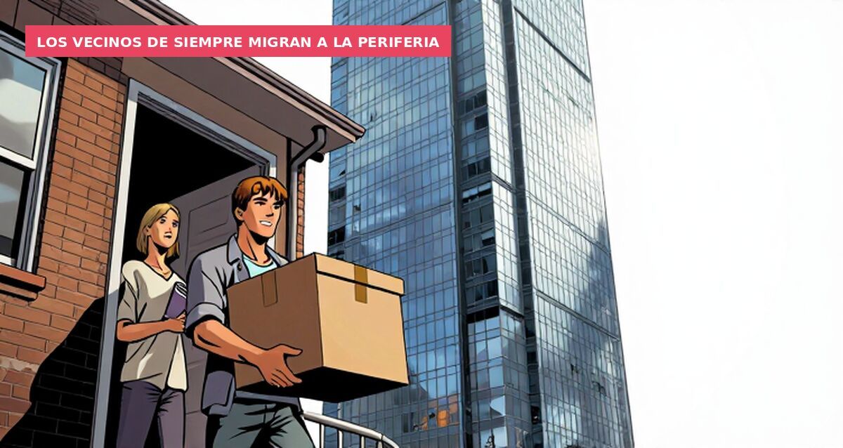 Los vecinos de siempre migran a la periferia