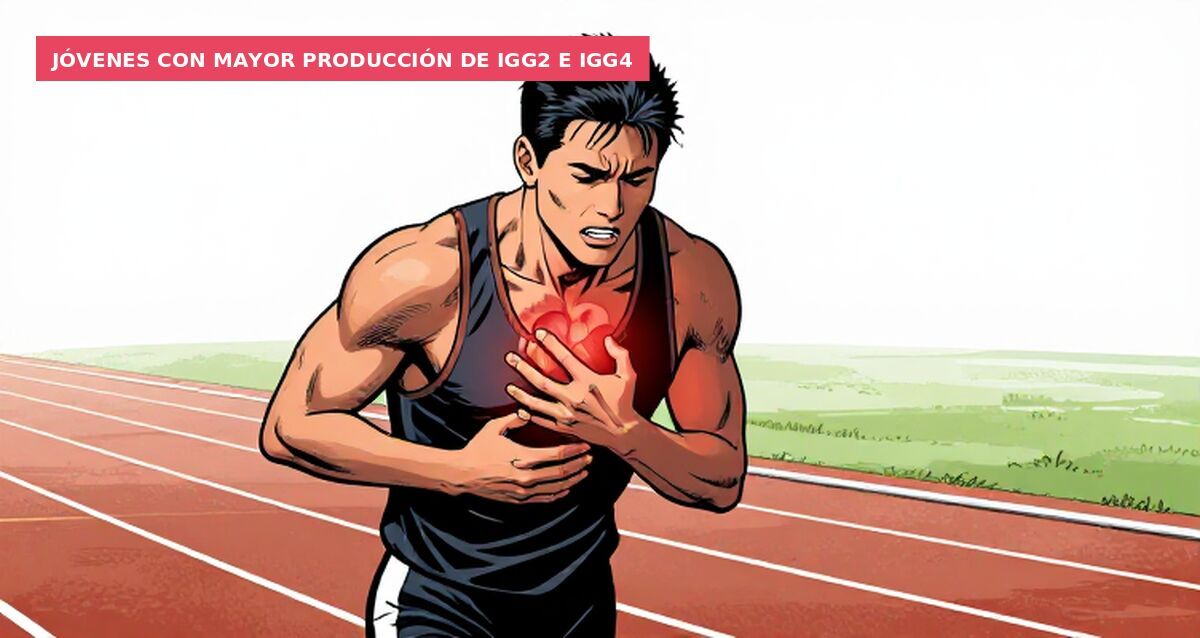 Jóvenes con mayor producción de IgG2 e IgG4