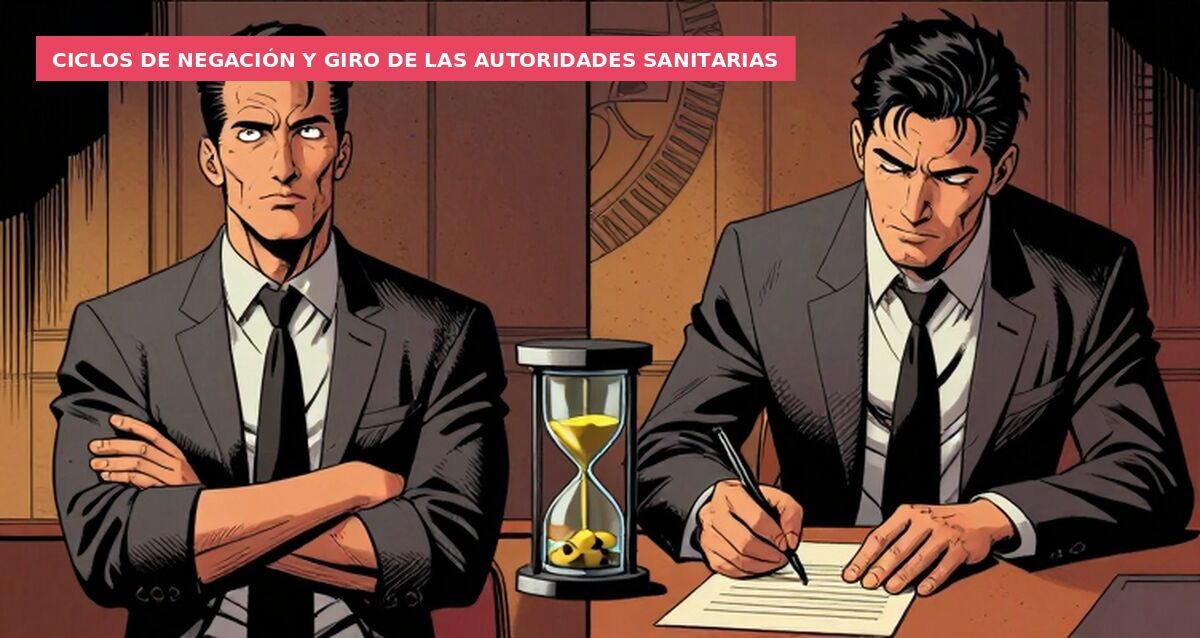 Ciclos de negación y giro de las autoridades sanitarias