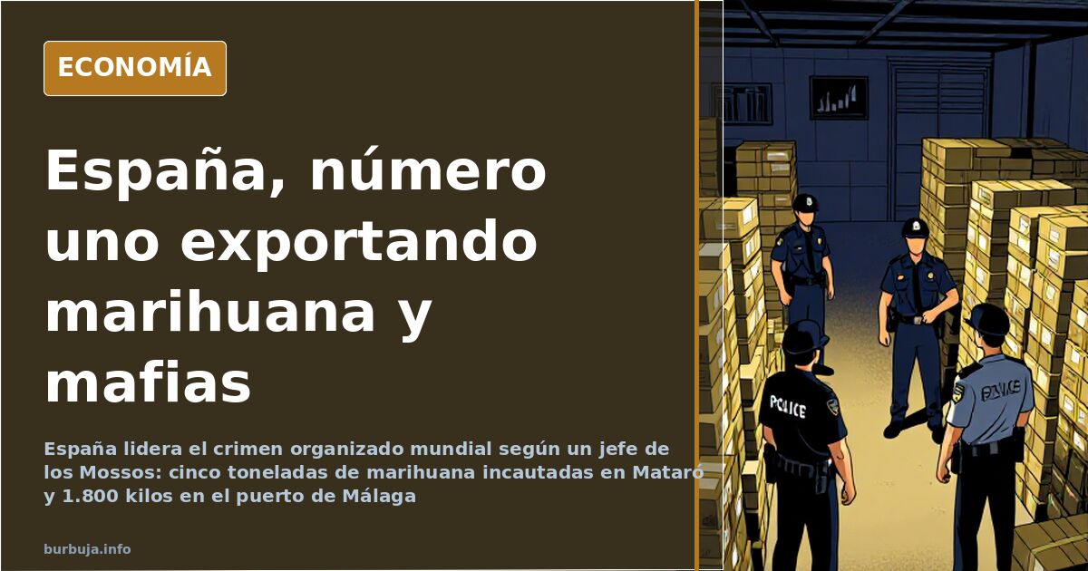 Spain: World Leader in Drug Exports, Importer of Organized Crime